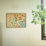 アートポスター メルボルンマップ <額付き>